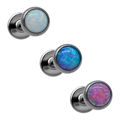 Piercing Biżuteria wewnętrznie Tytanowe szpilki do ust Labret Nose Stud z cyrkonią
