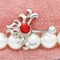 Czerwone kryształy 316 Piercing ze stali chirurgicznej Biżuteria Hipoalergiczny