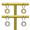 Biżuteria ze stali nierdzewnej 316 Kolczyki złote kolczyki do uszu z tyłu kolczyki sztyfty