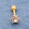 Kolczyki do piercingu chrząstki ze sztucznej perły 18G 8mm różowe złoto Ear Stud