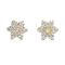 Clear Gems kolczyki z chrząstki ucha Gold Flower Ear Piercing Biżuteria 18G