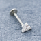 V Shape Crystal Gems Labret Back Kolczyki Stal chirurgiczna 8mm