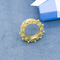 Złoty Flesh Ear Plug Tunnes Koronkowa krawędź 10mm Złota biżuteria do piercingu