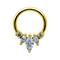 Bezbarwne cyrkonie Piercing do nosa Biżuteria Luksusowe kolczyki w nosie Materiał luzem 316l